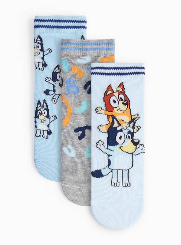 Bluey Ankle Socks 3 Pack 3-5.5
